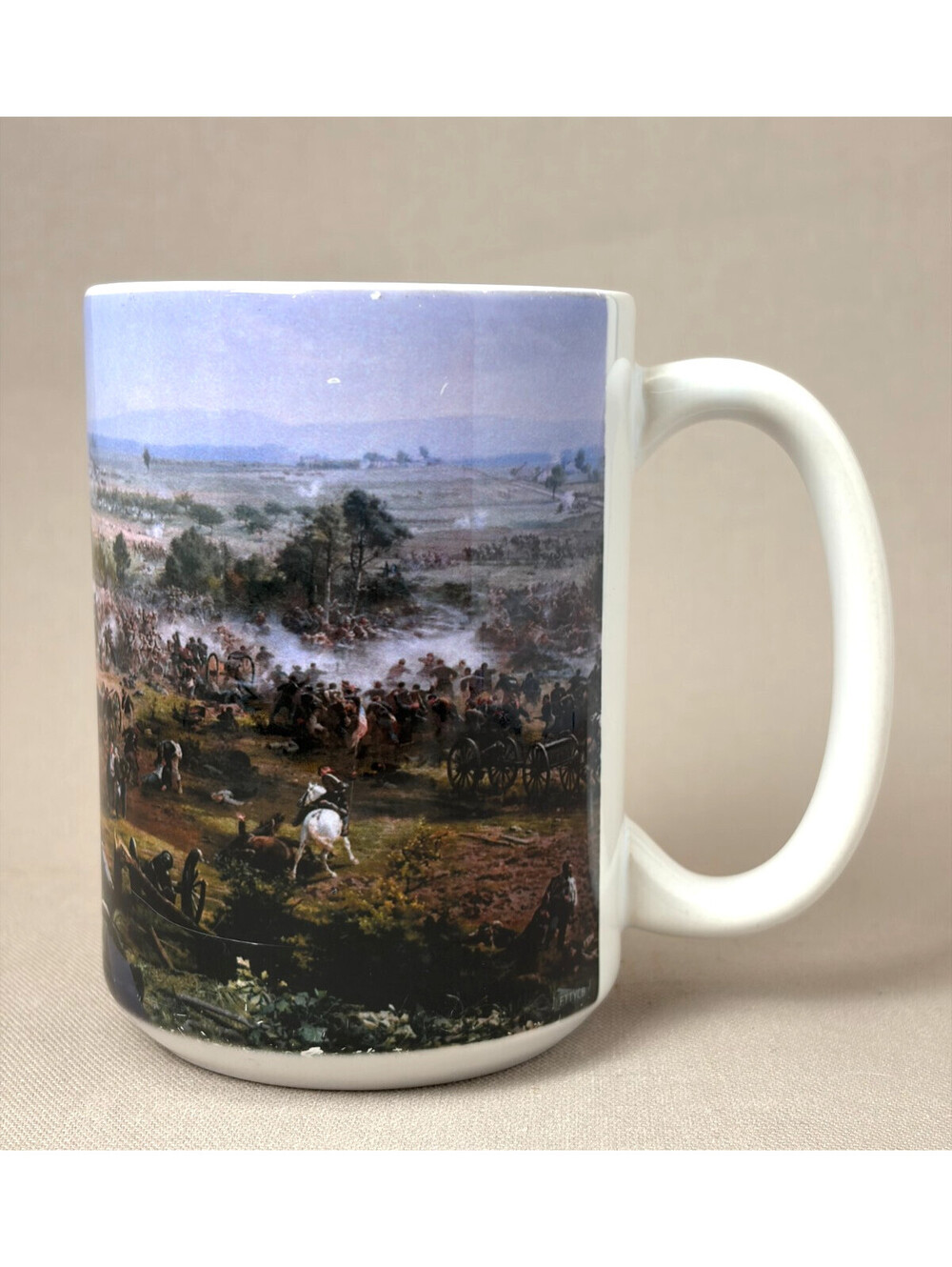 Gettysburg National Military Park Coffee Mug Civil War Battle Painting Cup 15oz